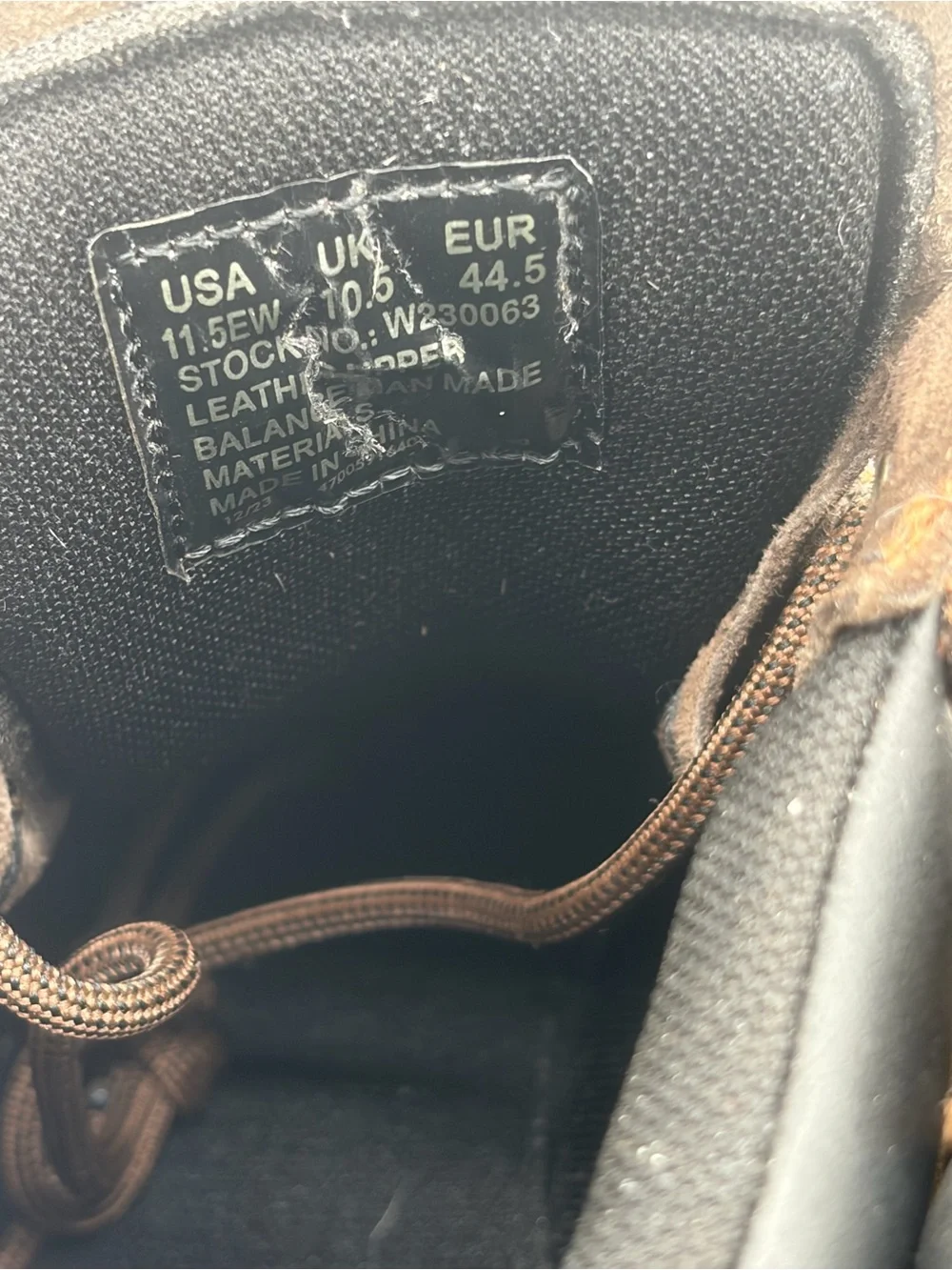 Wolverine Brown Lace-Up Work Boots